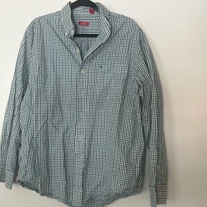 Men IZOD plaid button down